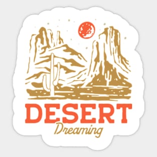 desert landscape west Sticker